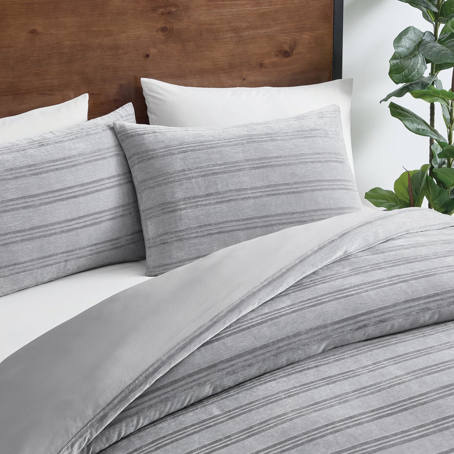 Brookstone CoolTouch Chenille Stripe Comforter Set