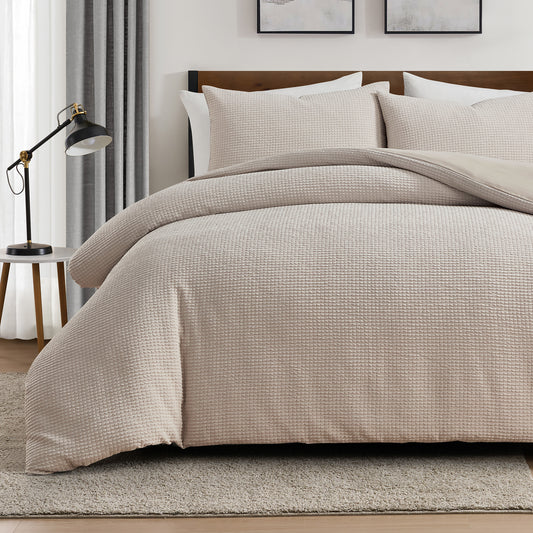 Brookstone CoolTouch Puff Grid Comforter Set
