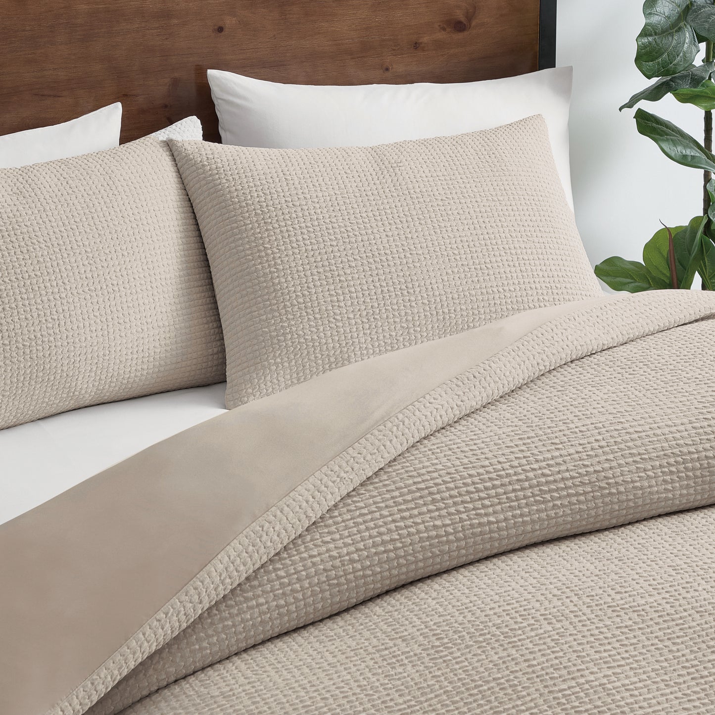 Brookstone CoolTouch Puff Grid Comforter Set