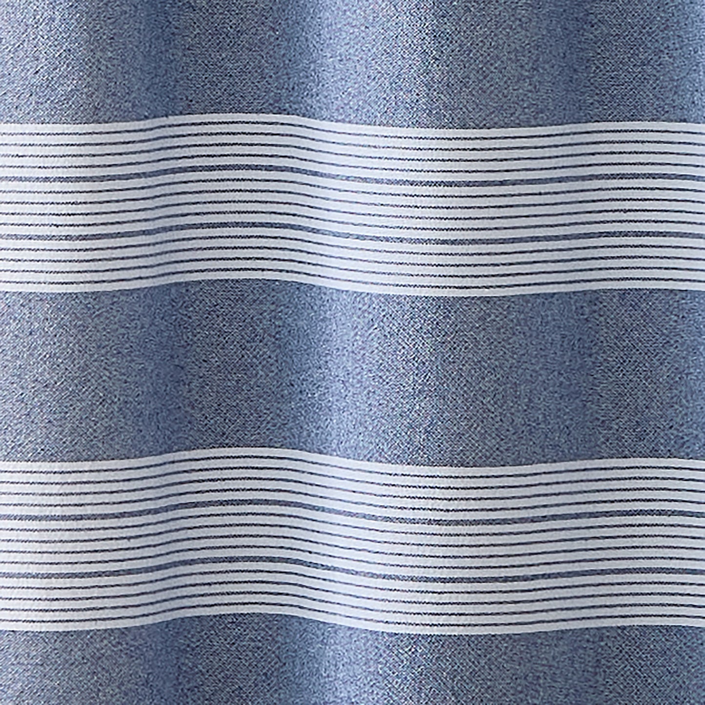 Curtainworks Denim Yarn Tier Set