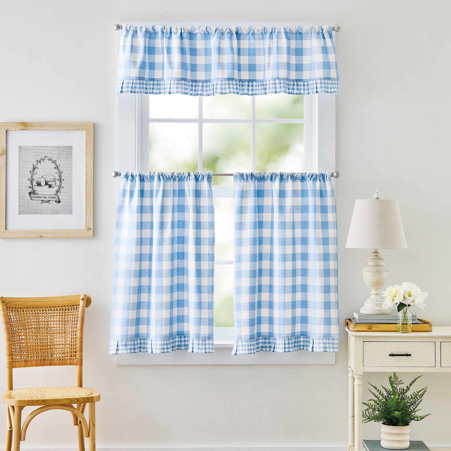 Curtainworks Buffalo Plaid Tier Set