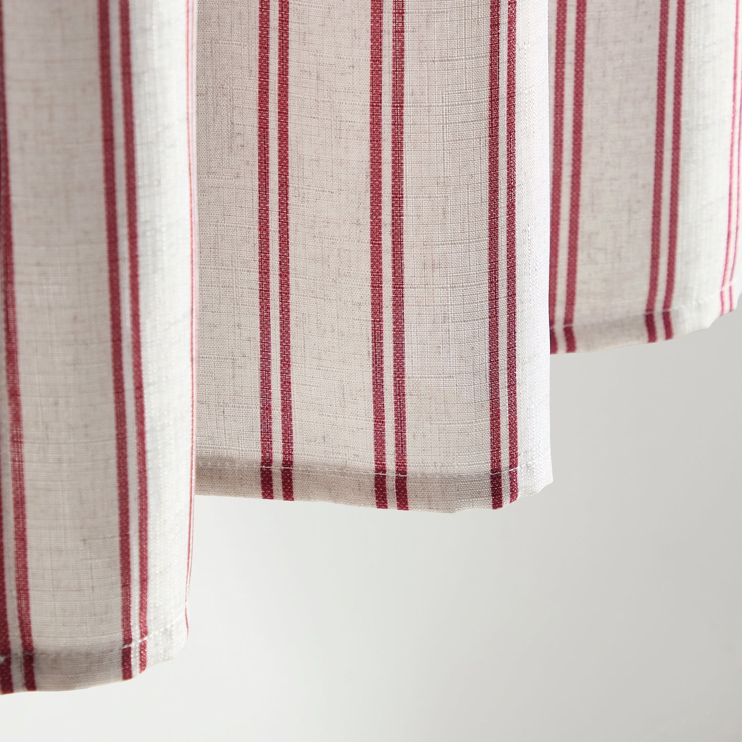 Curtainworks Banner Stripe 3-piece Tier and Valance Set