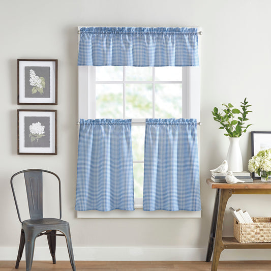Curtainworks Gingham 3-Piece Tier and Valance Set