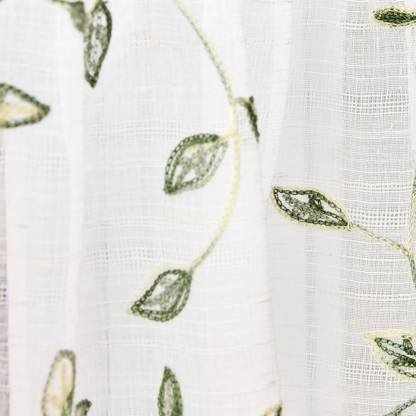 Martha Stewart Durham Embroidery Valance and Tiers 3-Piece Set