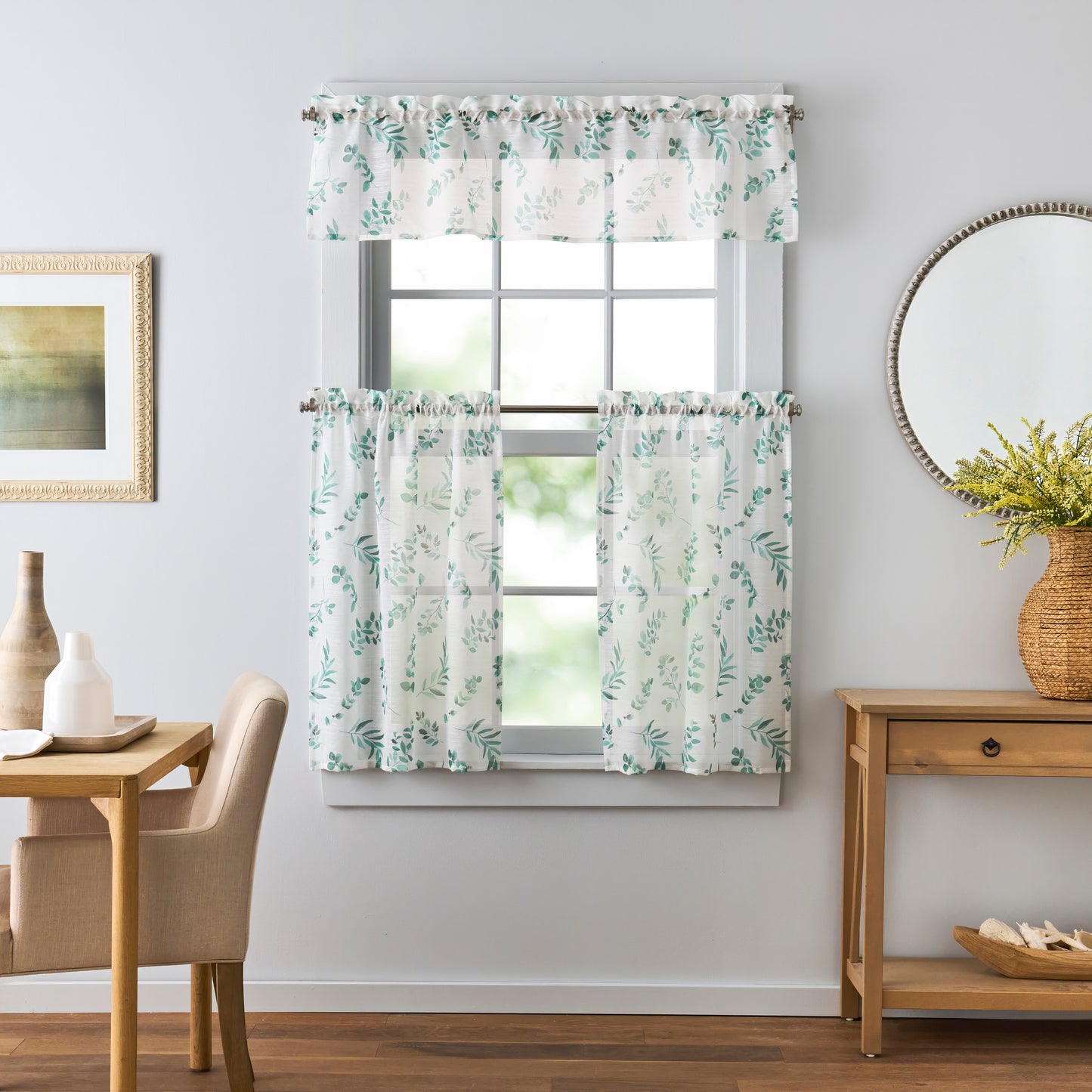 Martha Stewart Madison Valance and Tiers 3-piece Set