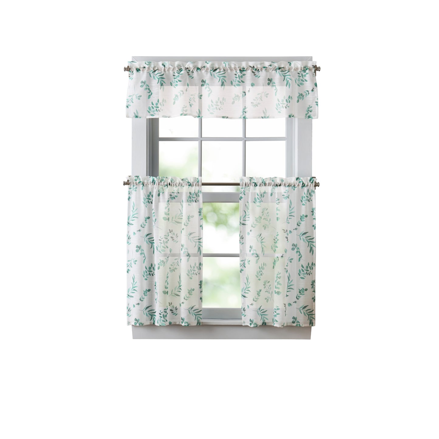 Martha Stewart Madison Valance and Tiers 3-piece Set