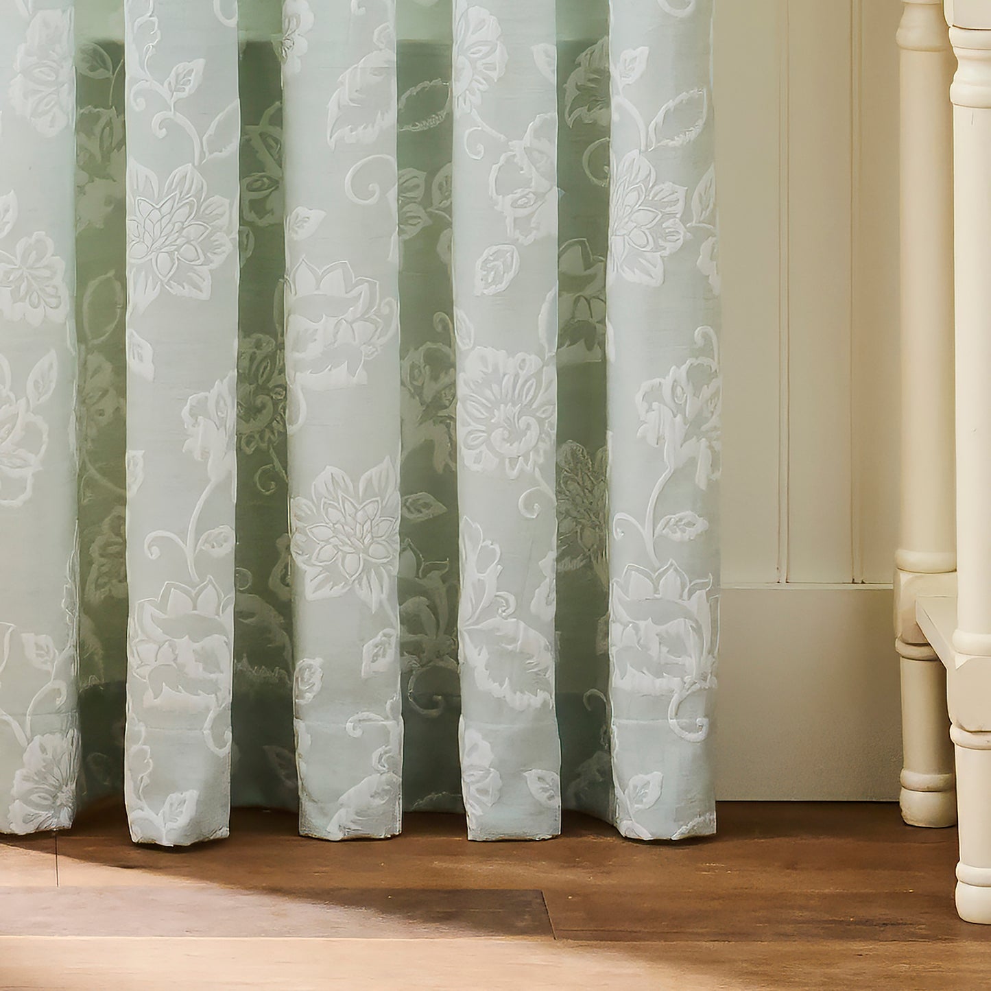 Martha Stewart Raina Matelassé Curtain Panel Pair