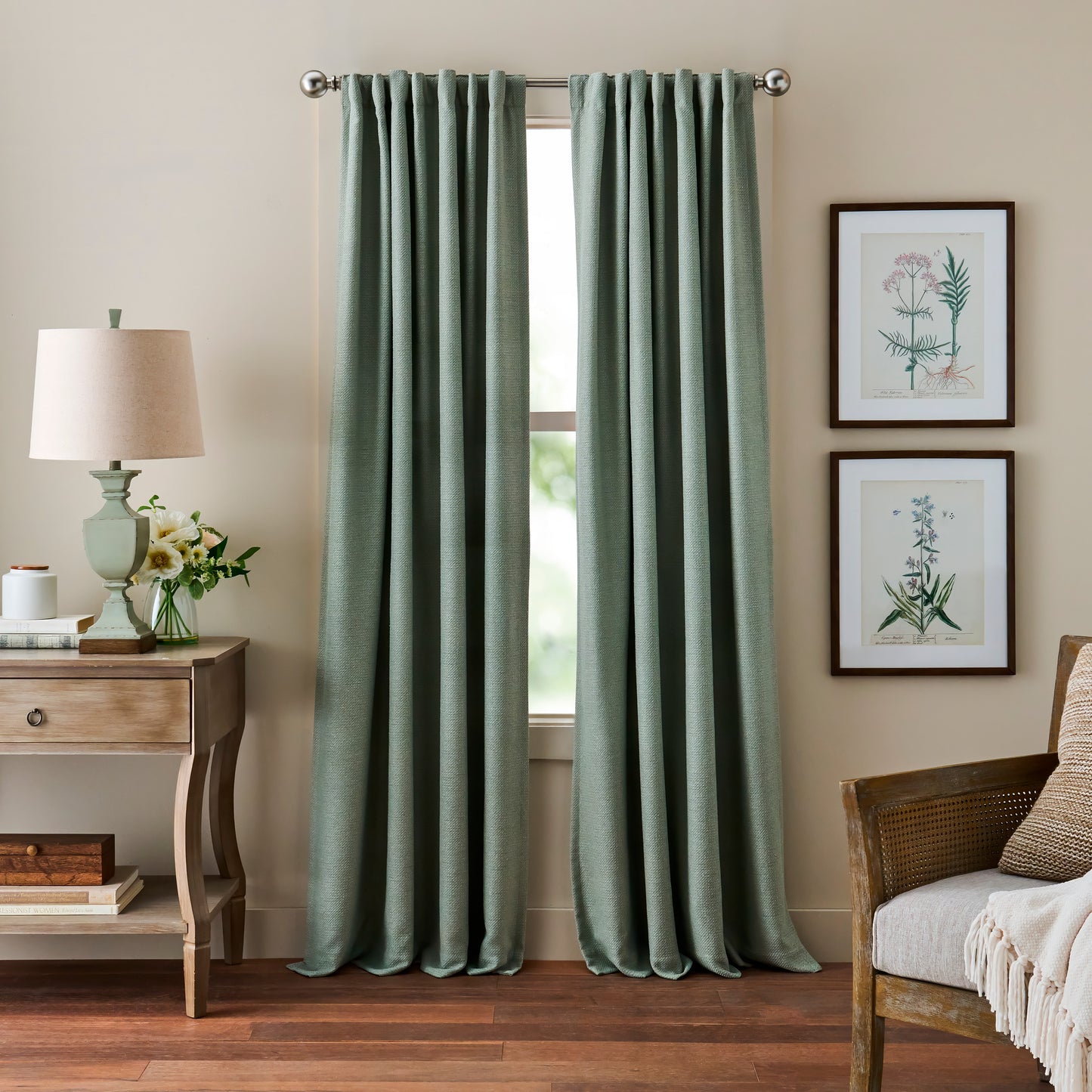 Martha Stewart Bethune Curtain Panel Pair