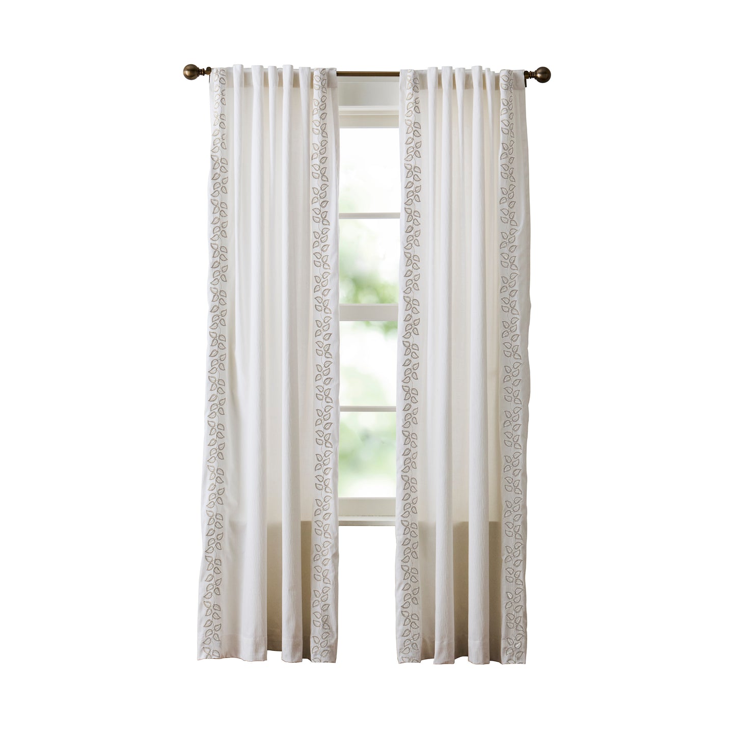 Martha Stewart Plume Curtain Panel Pair