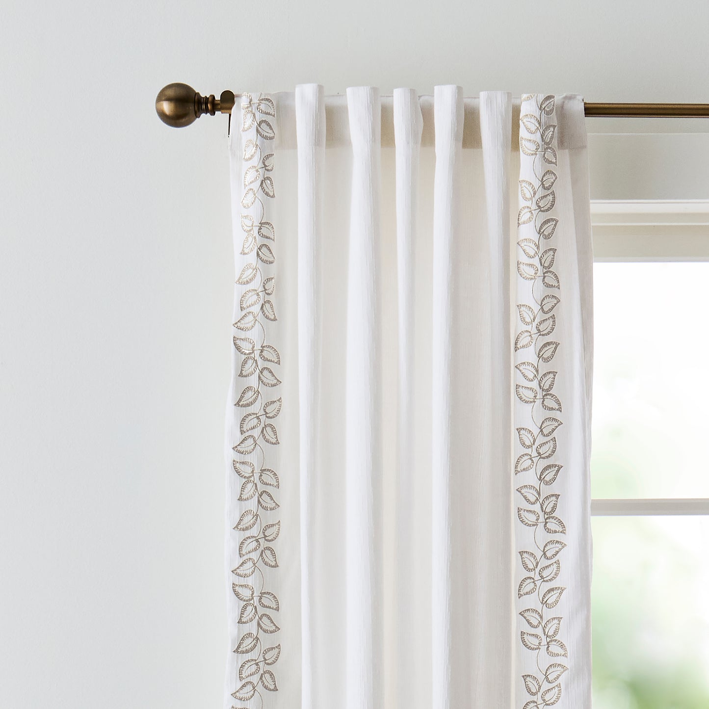 Martha Stewart Plume Curtain Panel Pair
