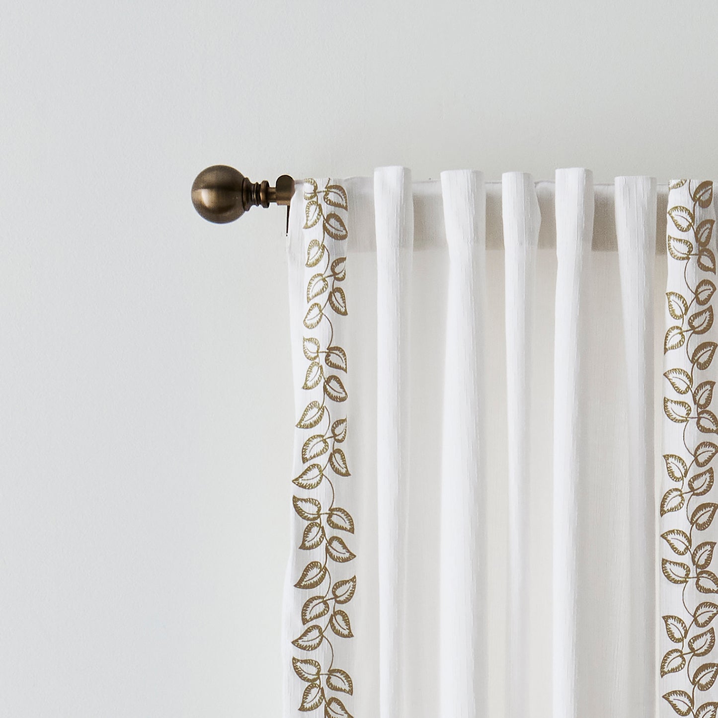 Martha Stewart Plume Curtain Panel Pair
