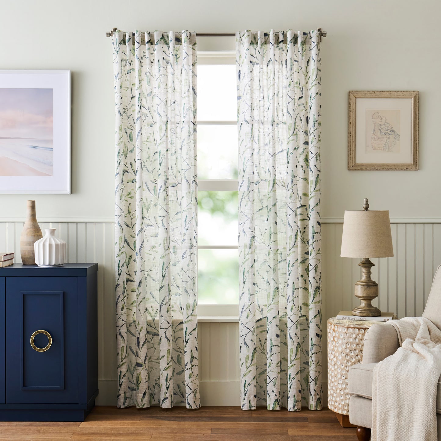 Martha Stewart Vernon Curtain Panel Pair