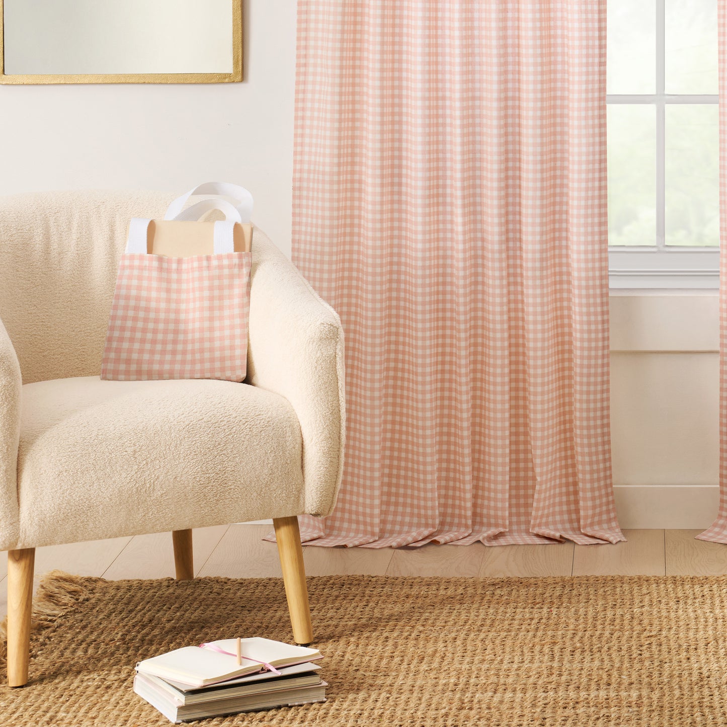 Peri Home Picnic Curtain Panel Pair and Tote Bag Set