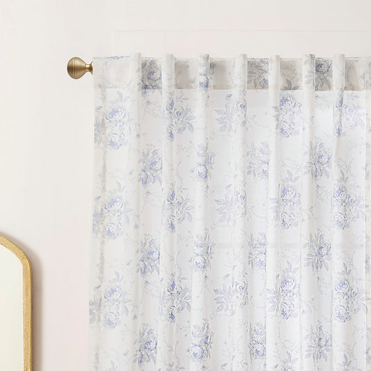 Peri Home Heirloom Rose Curtain Panel Pair and Tote Bag Set