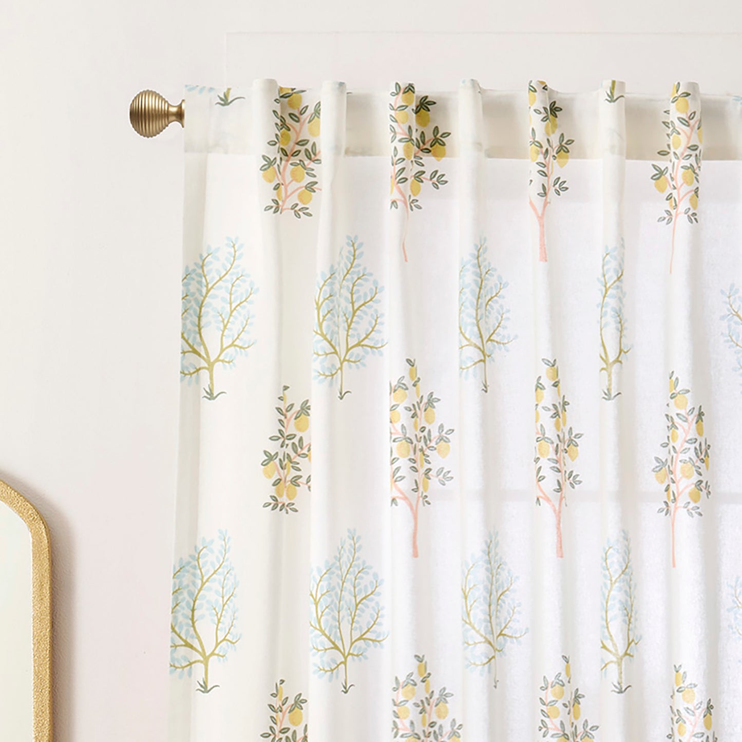 Peri Home Trees Curtain Panel Pair and Tote Bag Set