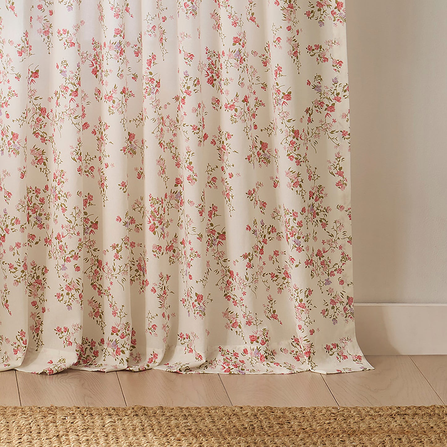 Peri Home Confetti Floral Curtain Panel Pair and Tote Bag Set