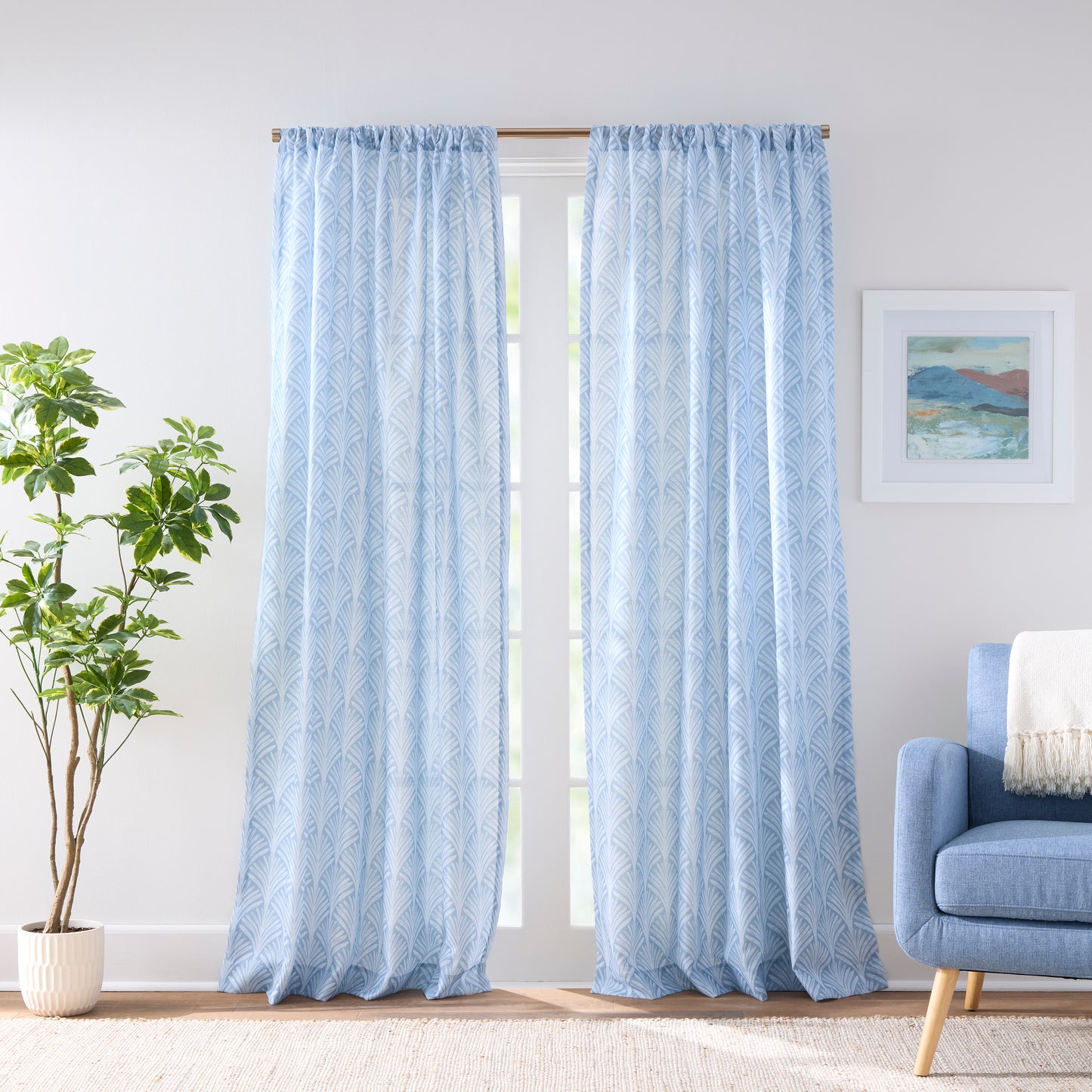 Curtainworks Fan Scallop Curtain Panel Pair