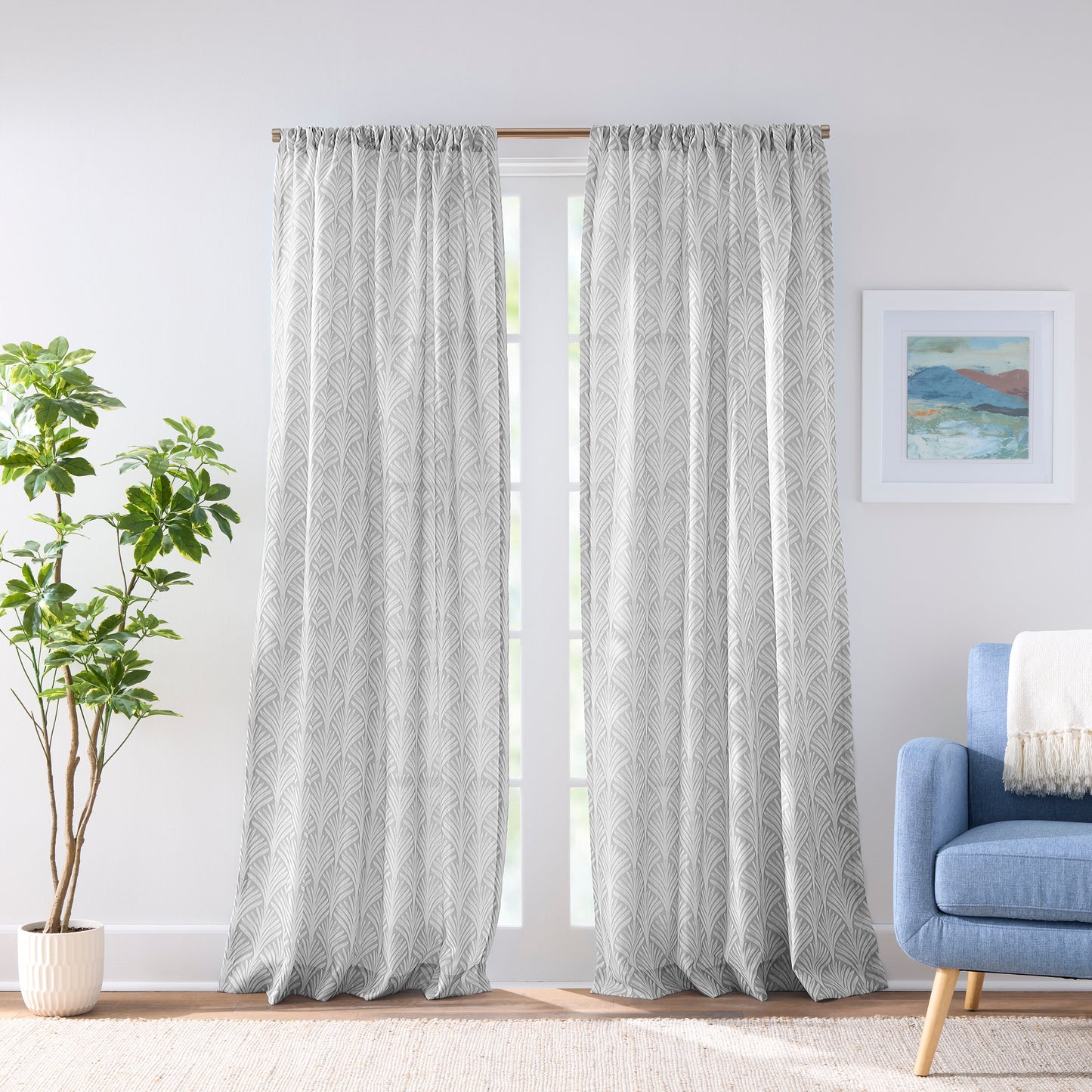 Curtainworks Fan Scallop Curtain Panel Pair