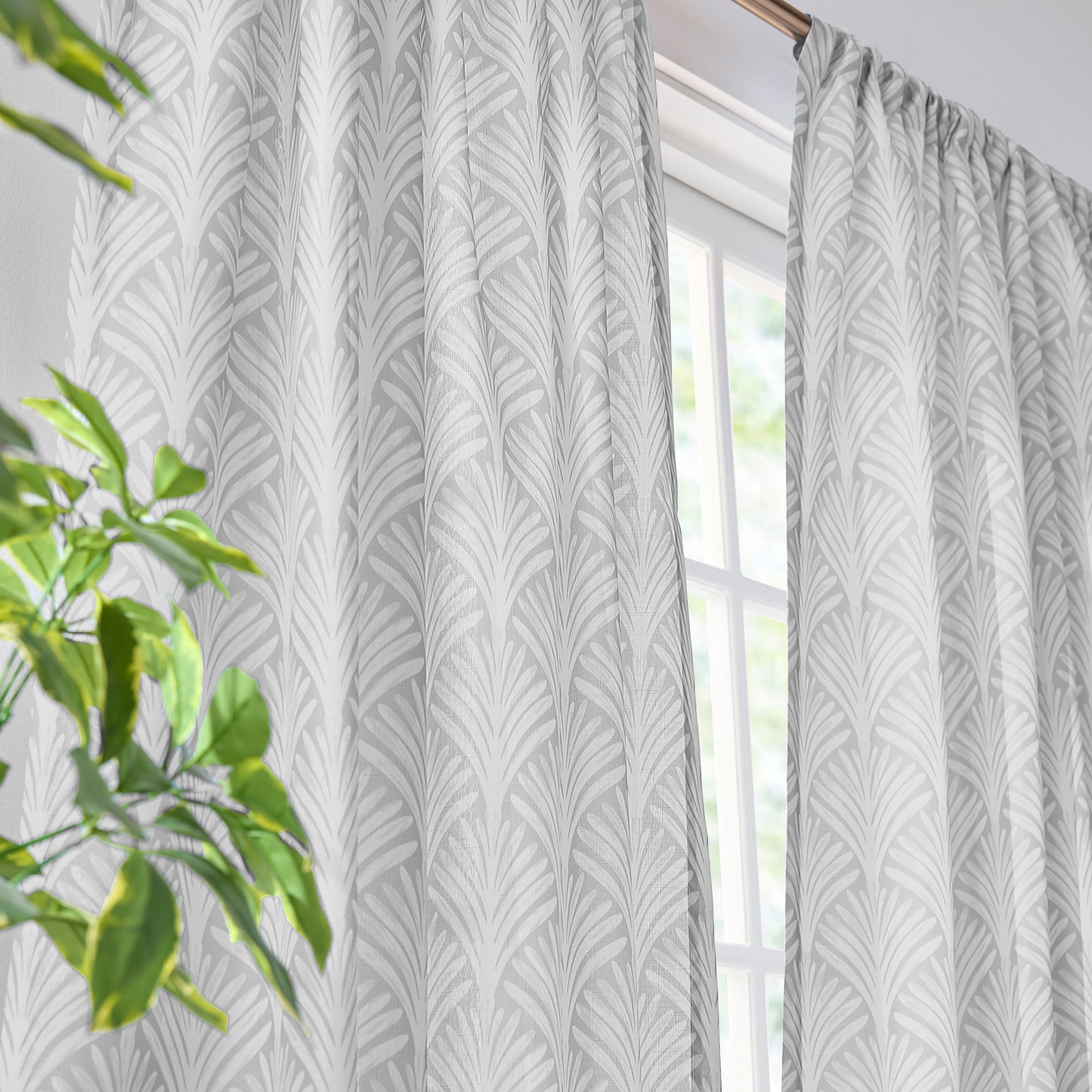 Curtainworks Fan Scallop Curtain Panel Pair