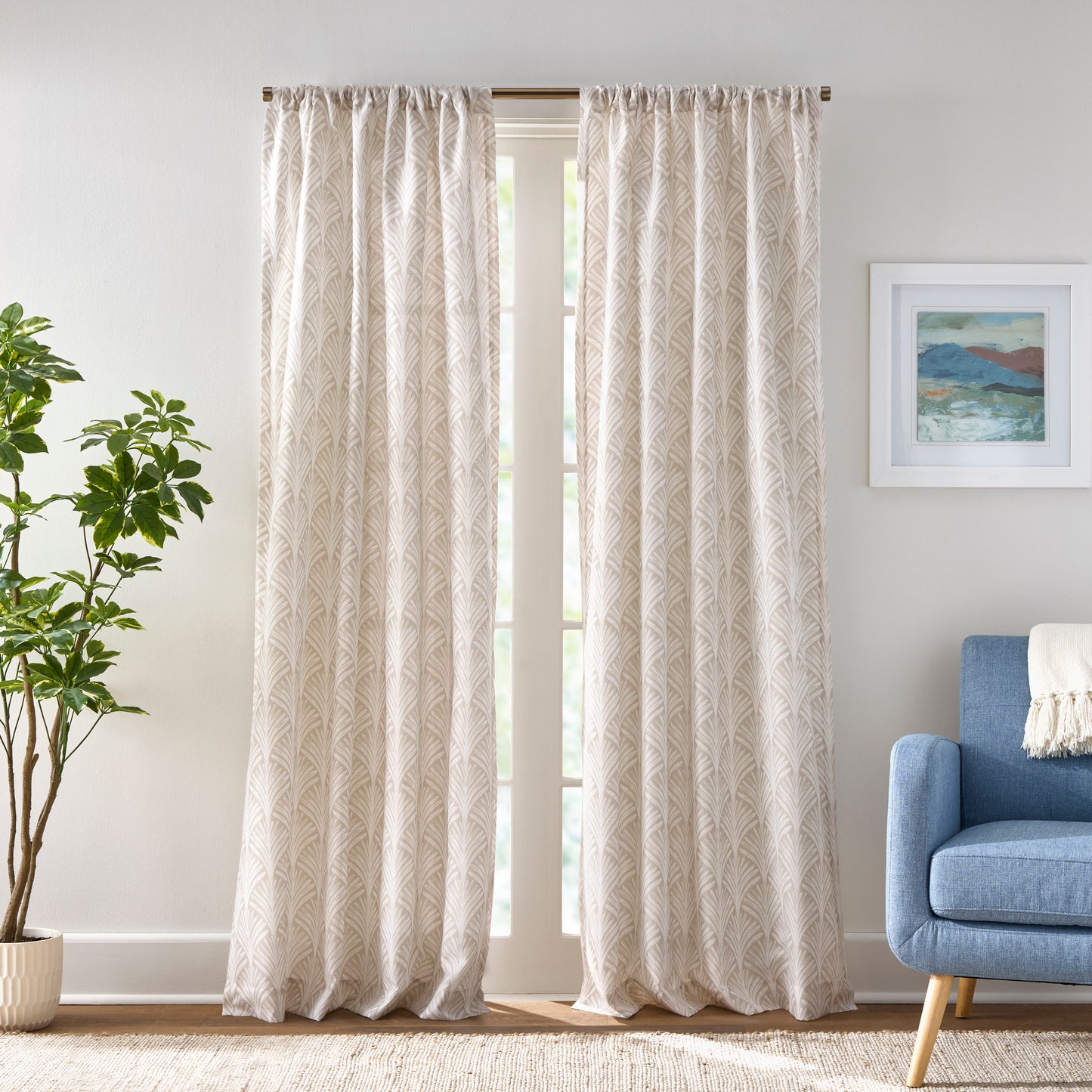 Curtainworks Fan Scallop Curtain Panel Pair