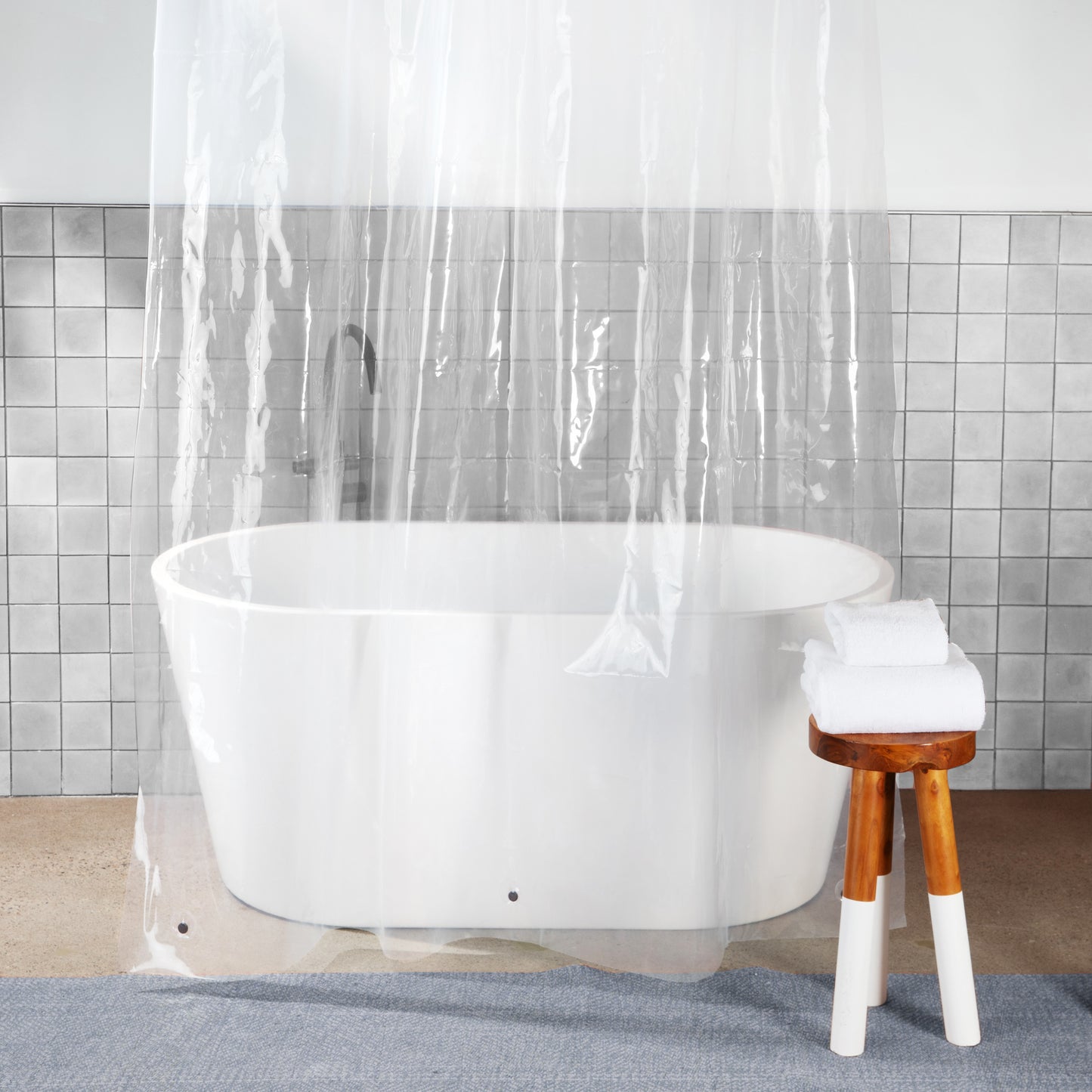DKNY Clear Shower Curtain Liner