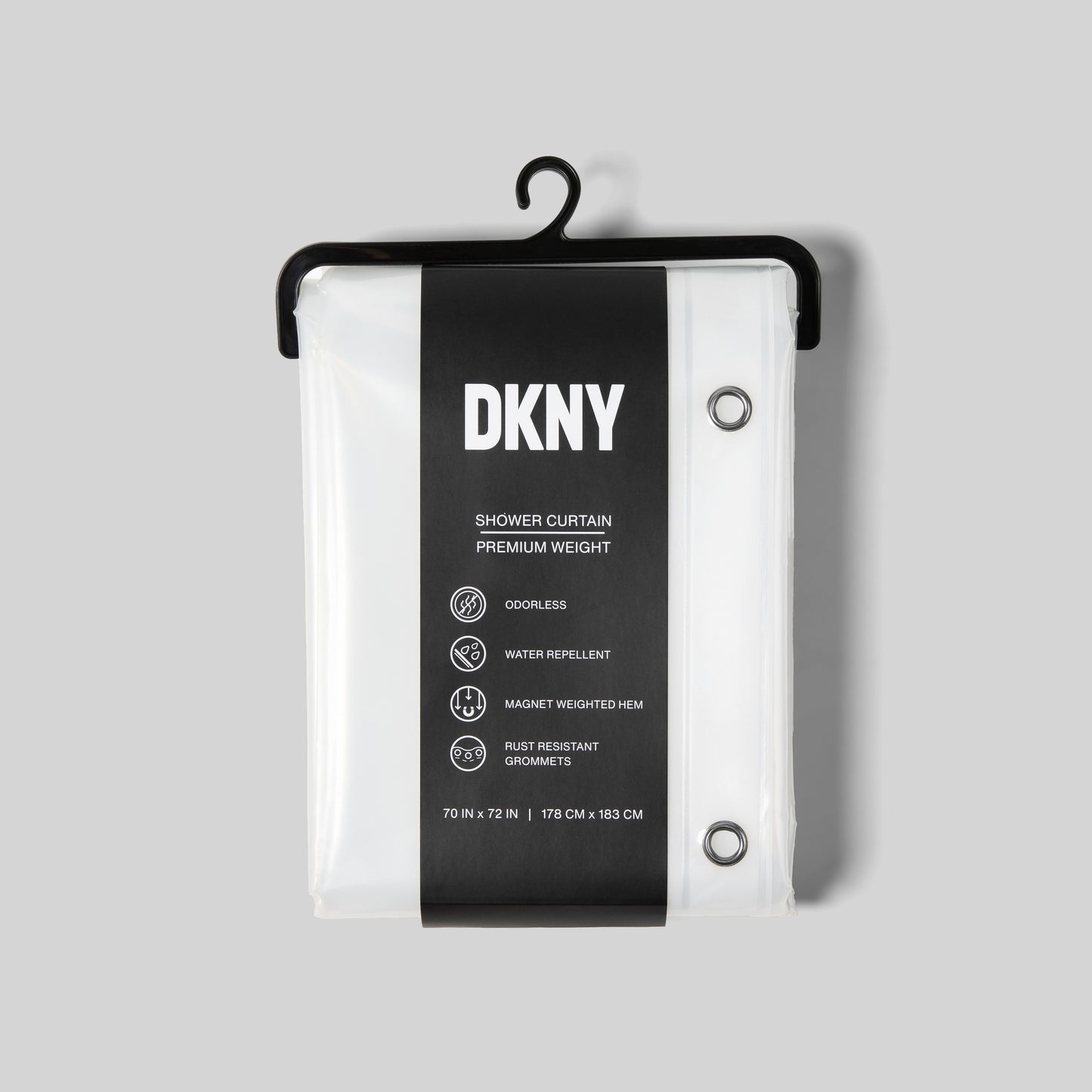 DKNY Clear Shower Curtain Liner