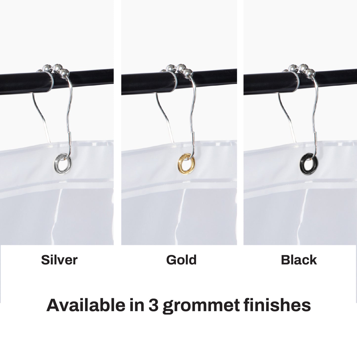 DKNY Clear Shower Curtain Liner