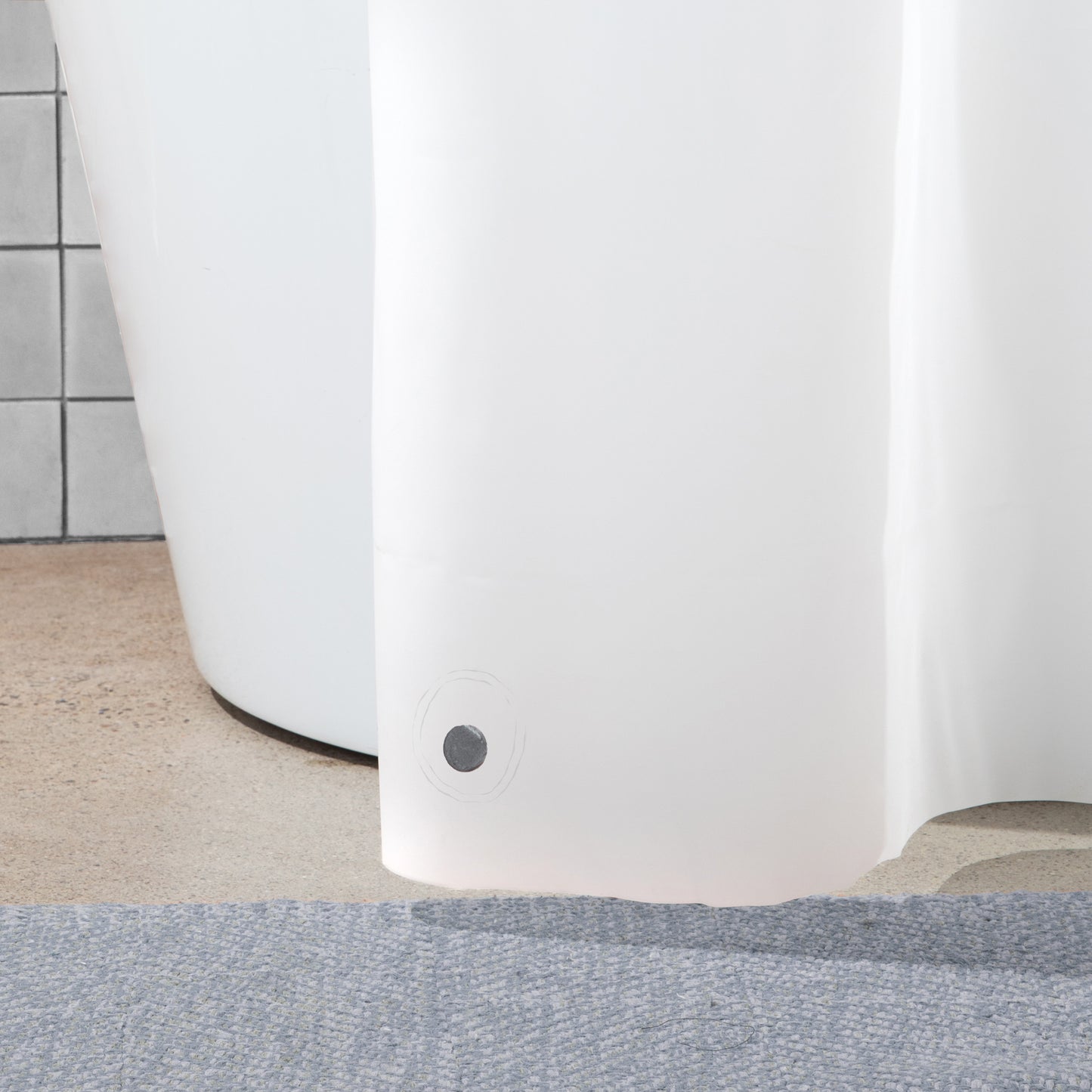 DKNY Frosty Shower Curtain Liner