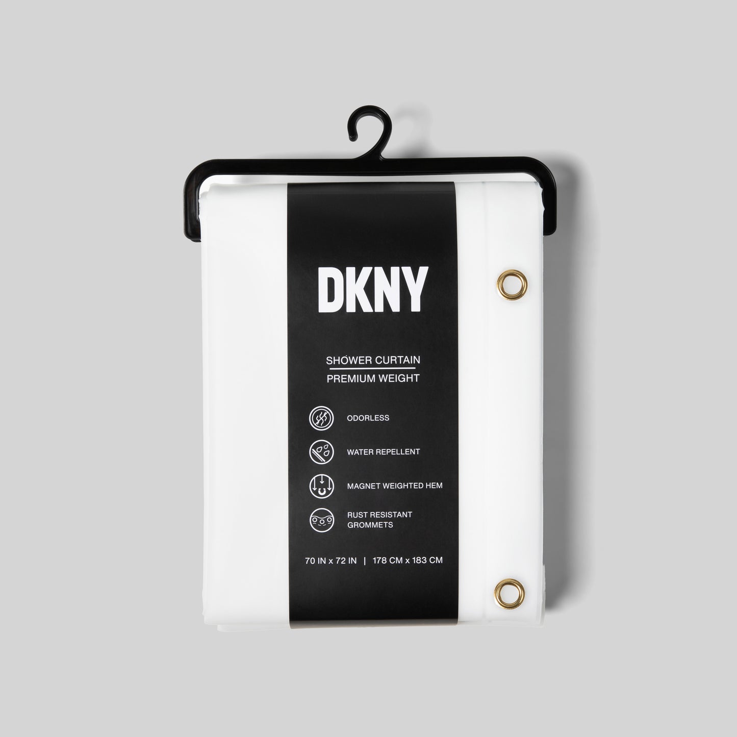 DKNY Frosty Shower Curtain Liner