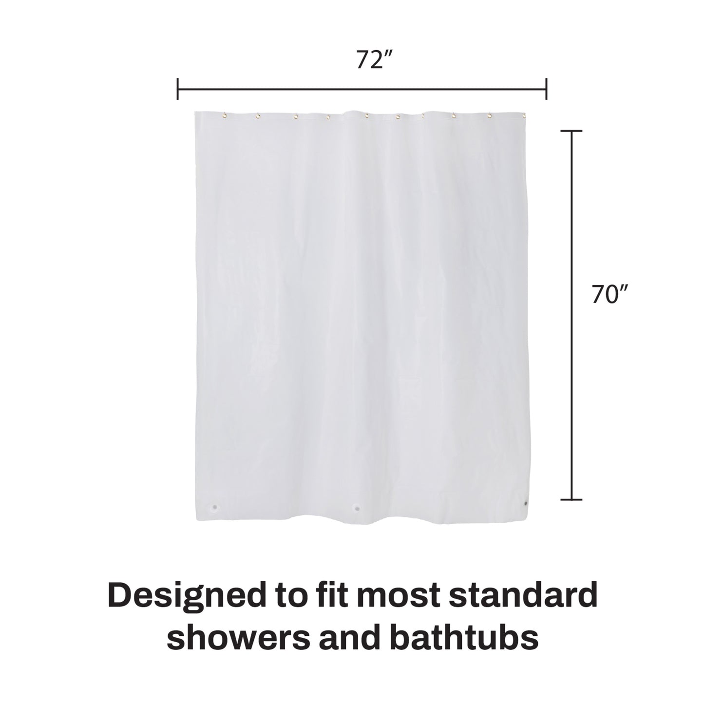 DKNY Frosty Shower Curtain Liner