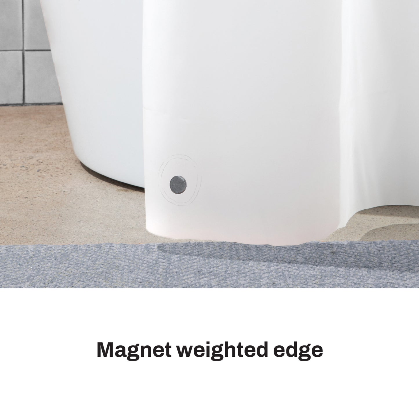 DKNY Frosty Shower Curtain Liner