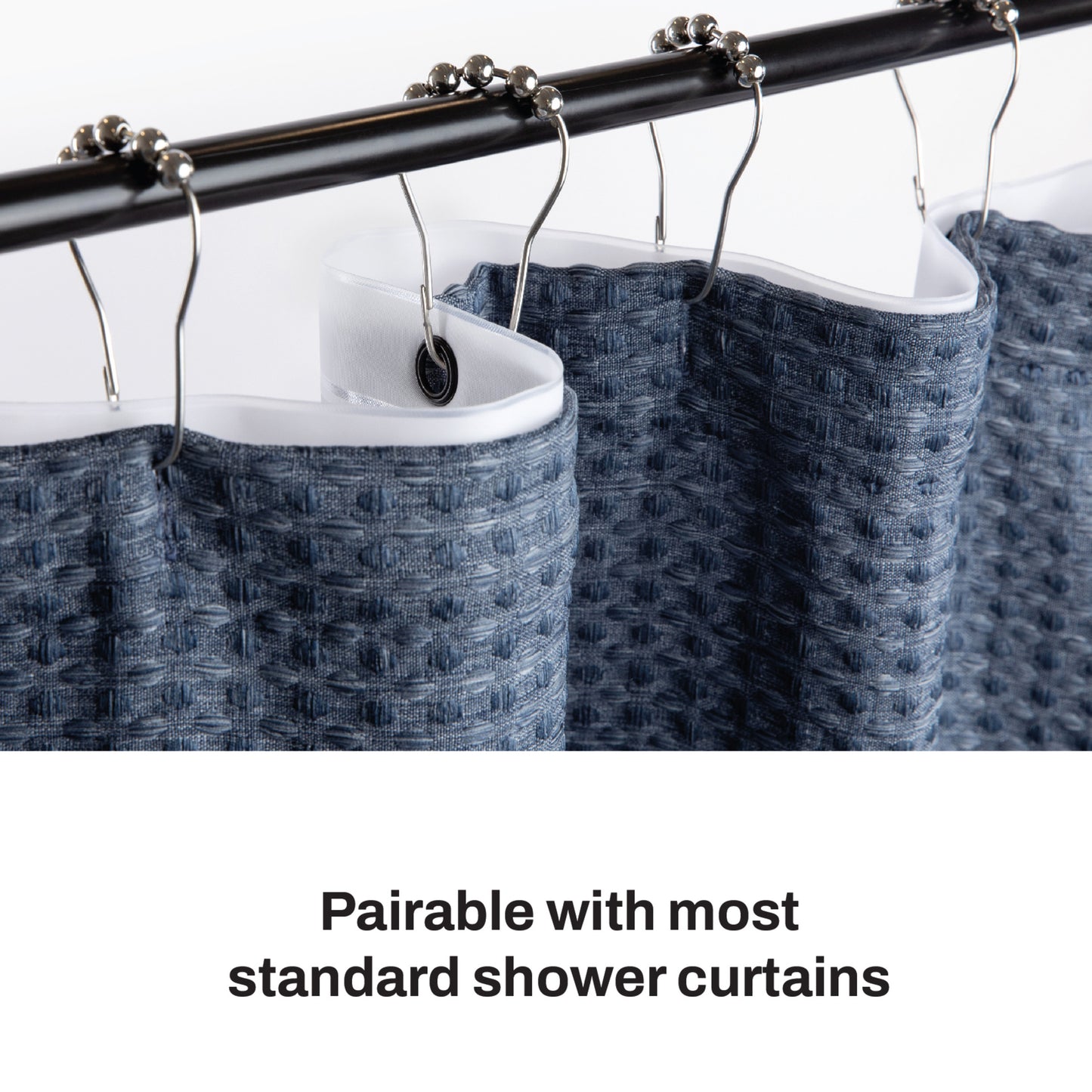 DKNY Frosty Shower Curtain Liner