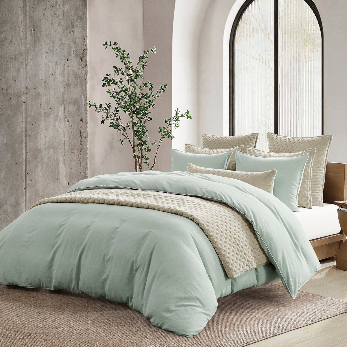 DKNY PURE Washed Linen Duvet Set
