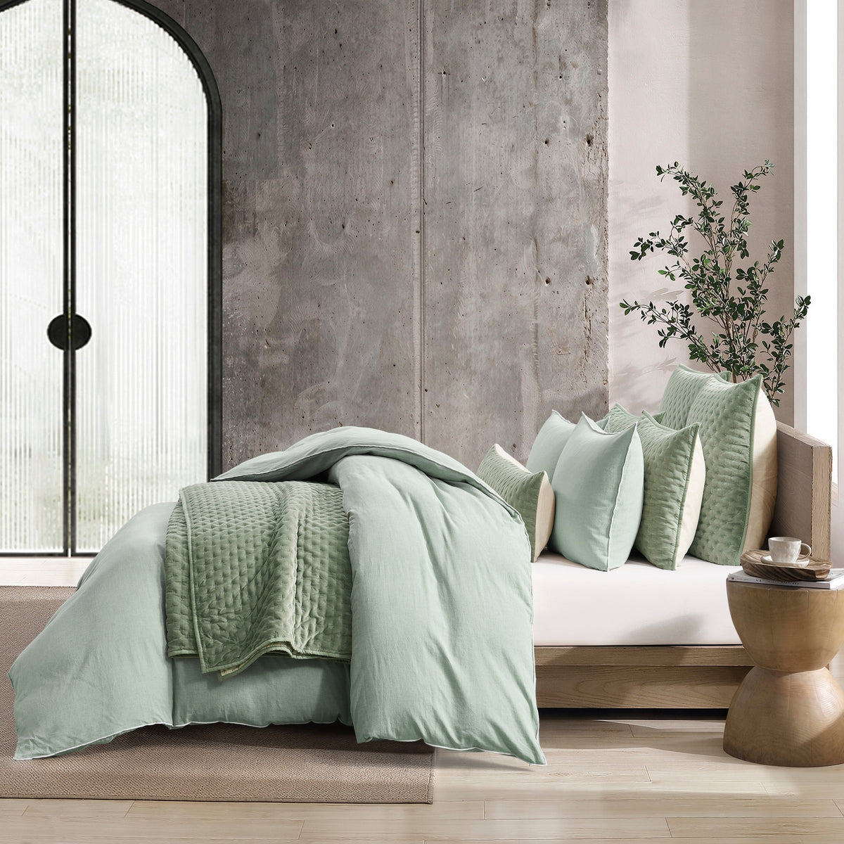 DKNY PURE Washed Linen Duvet Set