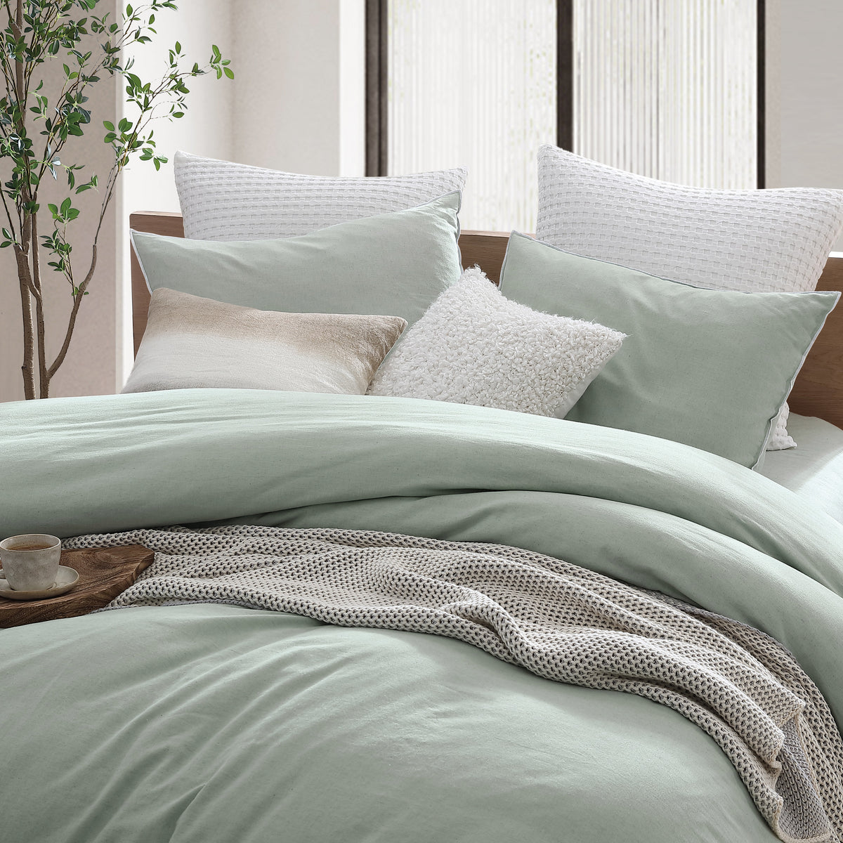 DKNY PURE Washed Linen Duvet Set
