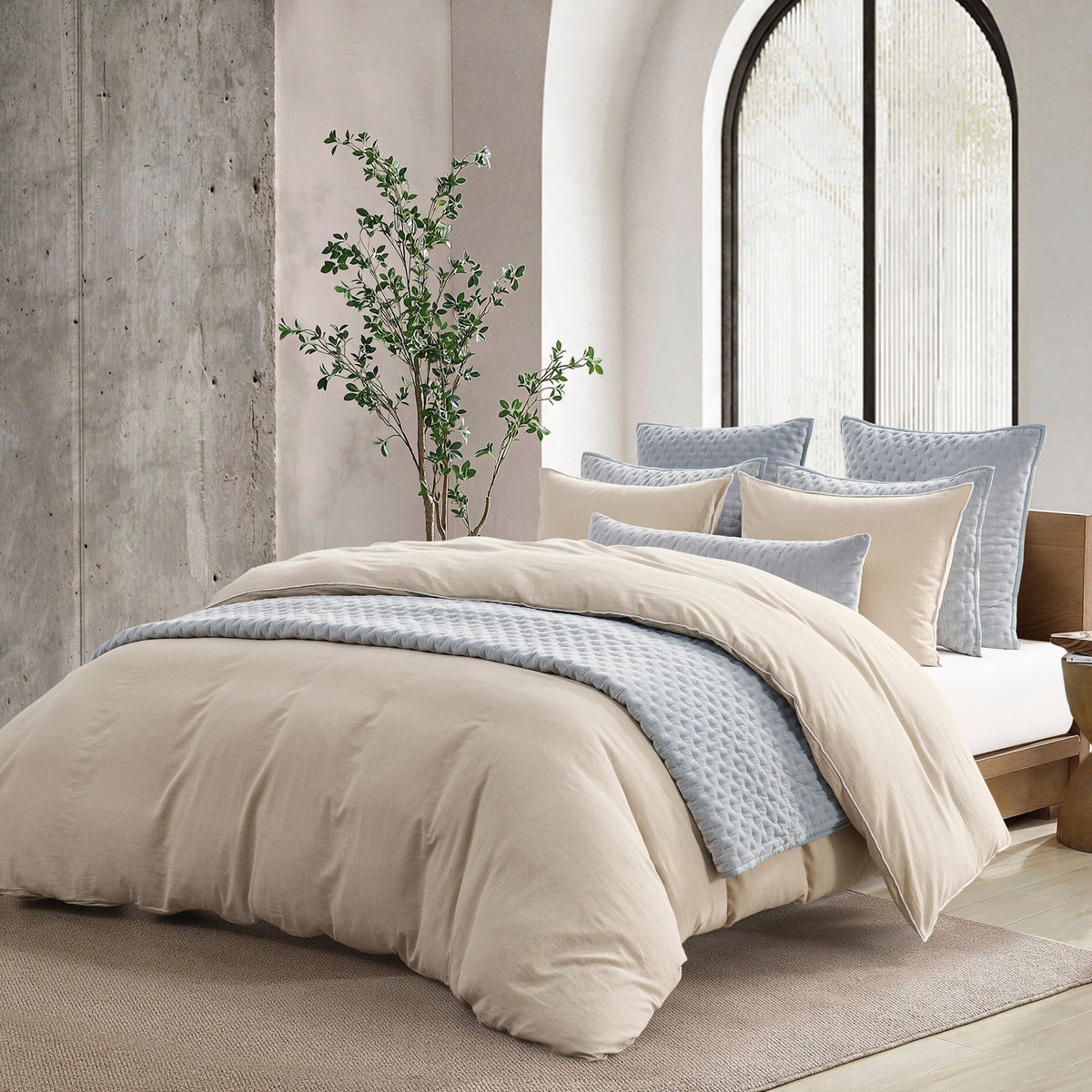 DKNY PURE Washed Linen Duvet Set