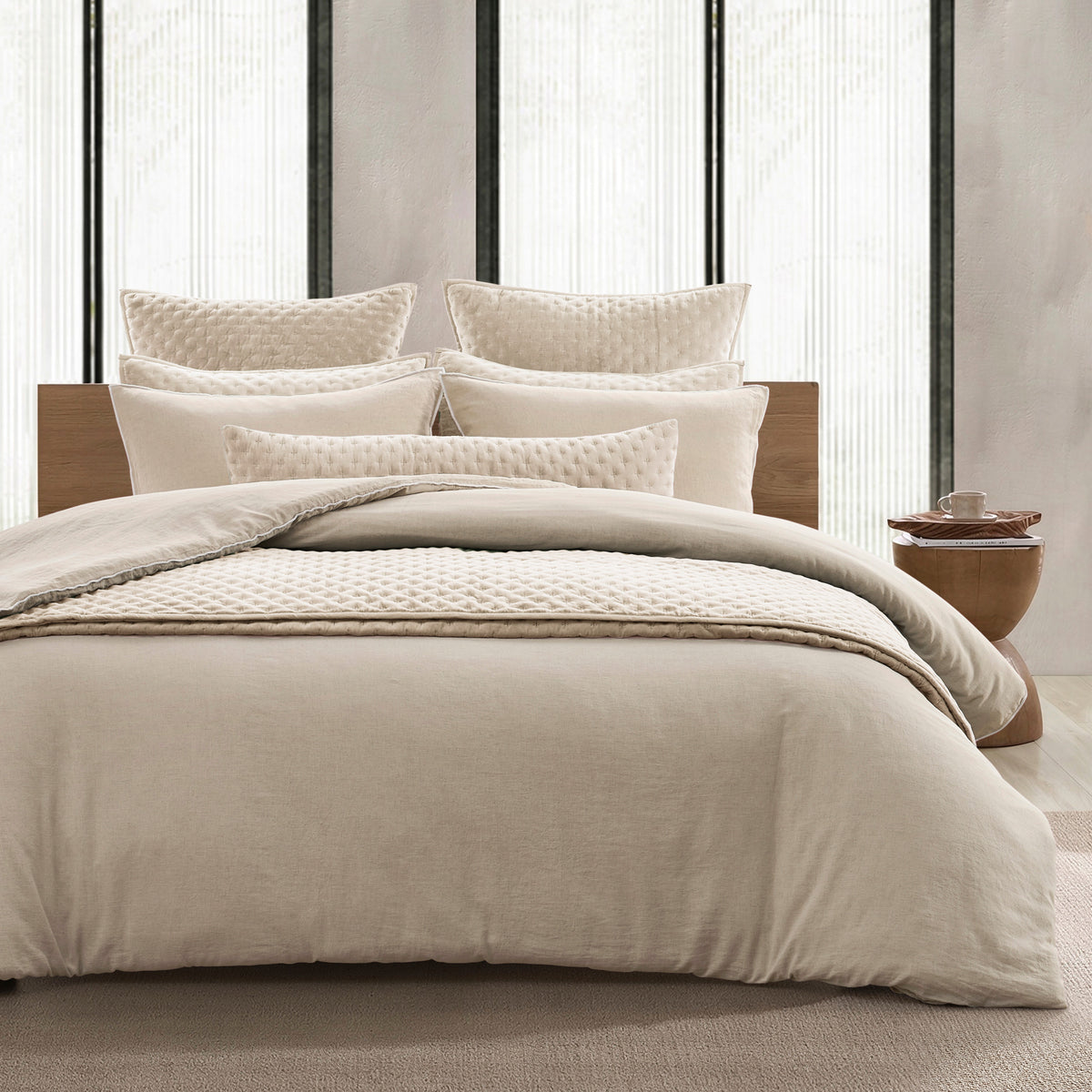 DKNY PURE Washed Linen Duvet Set