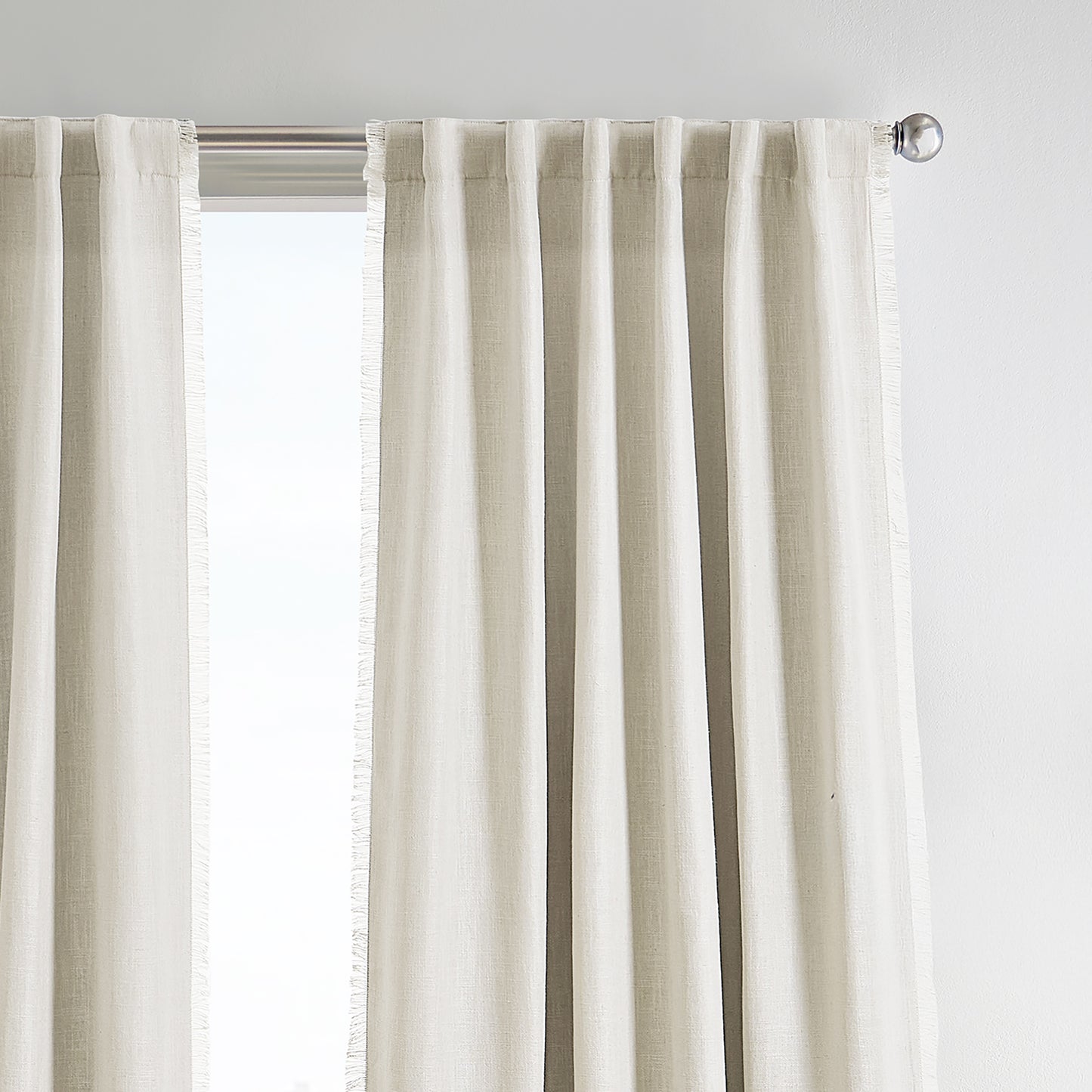 DKNY Avery Frayed Edge Curtain Panel Pair