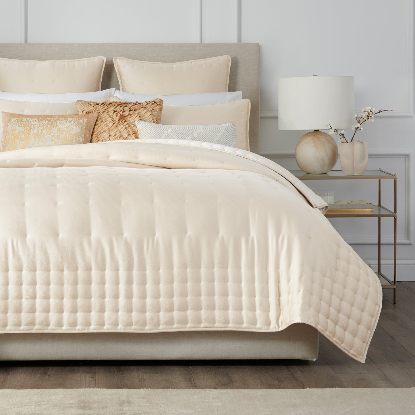 Donna Karan Home Hammered Silk Quilt Collection