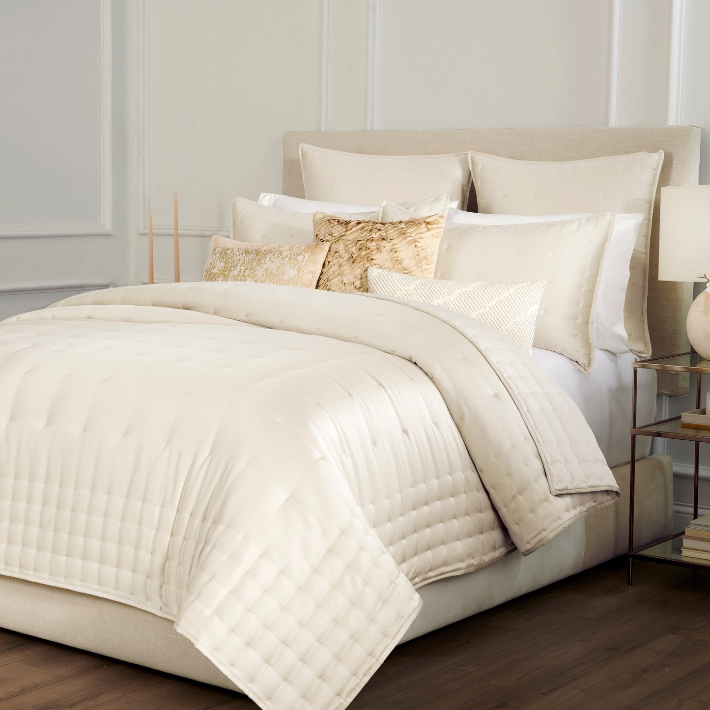 Donna Karan Home Hammered Silk Quilt Collection