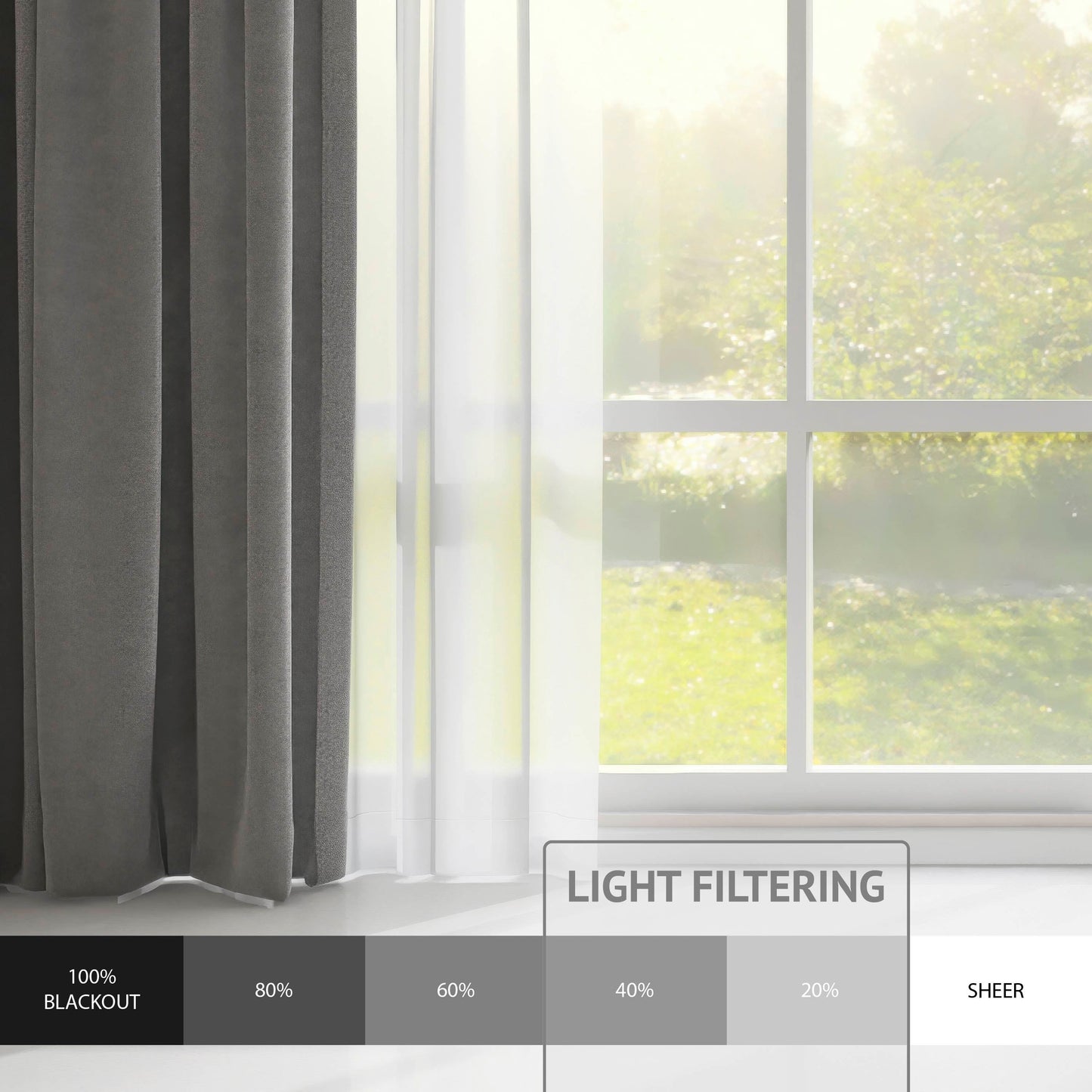 DKNY Classic Linen Balloon Shade