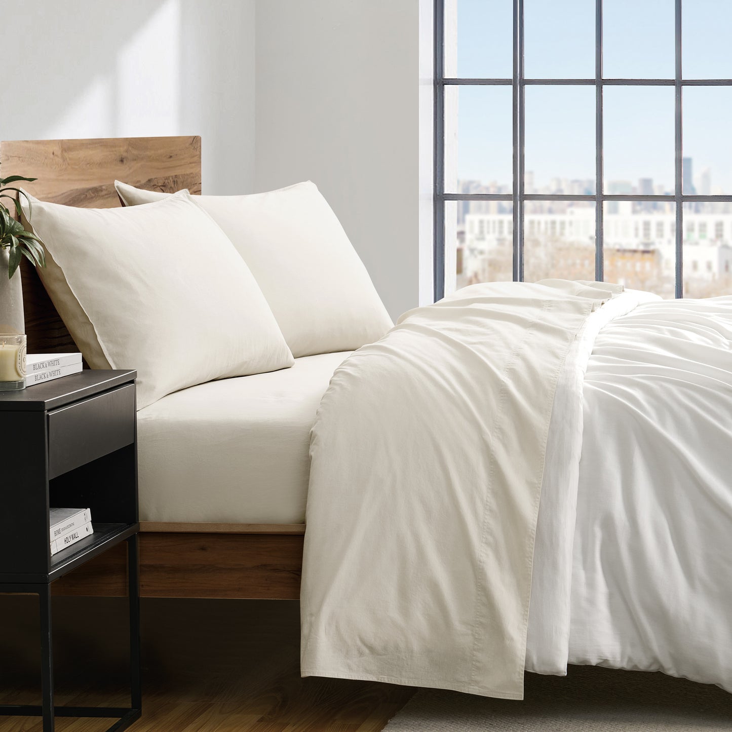 DKNY Vintage Washed Cotton Sheet Set