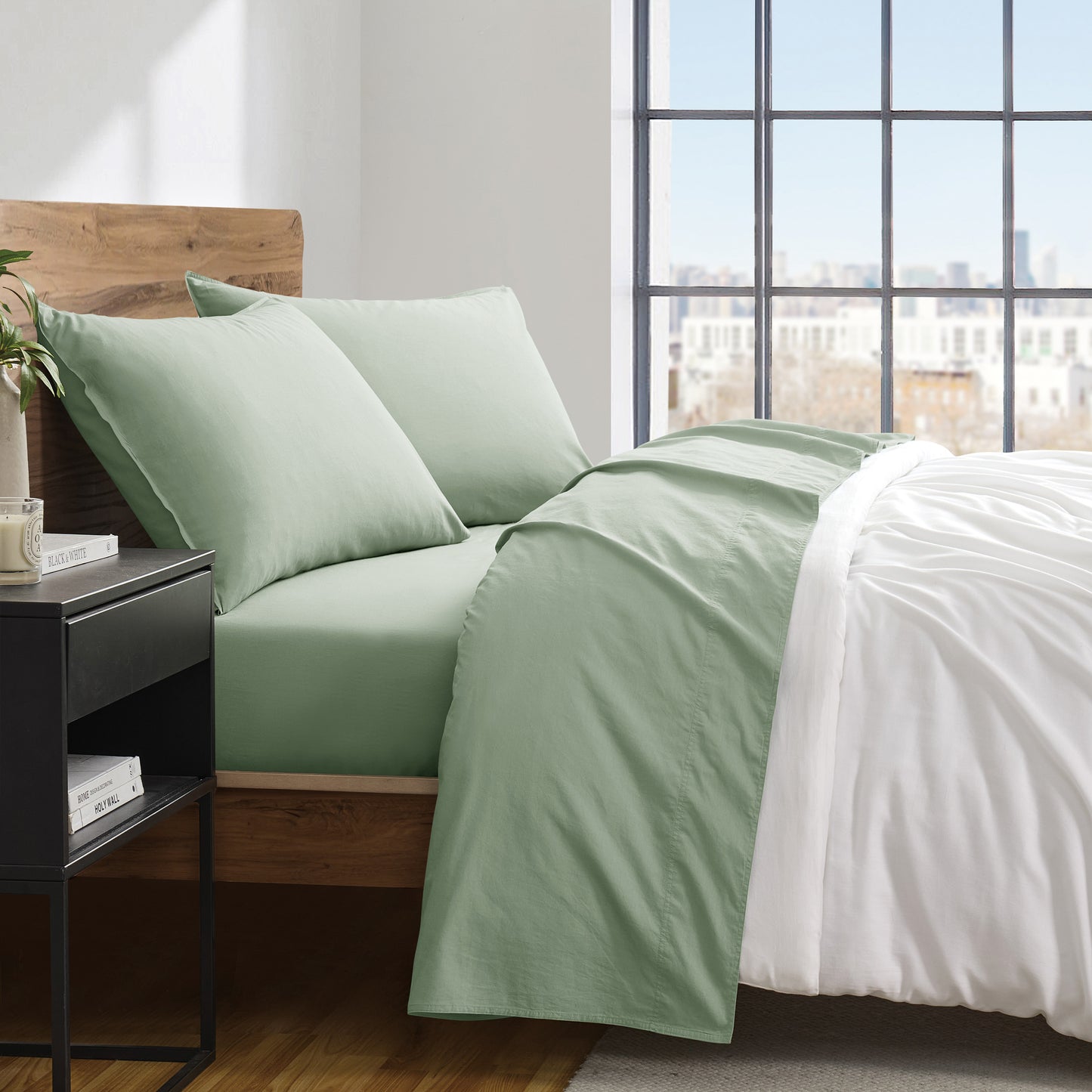 DKNY Vintage Washed Cotton Sheet Set