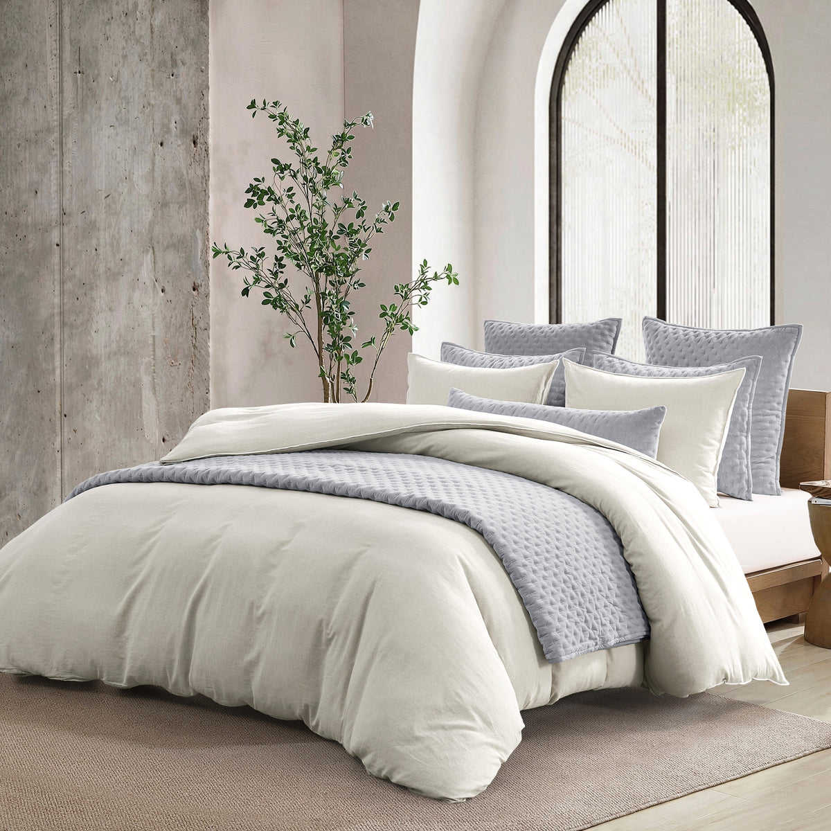 DKNY PURE Washed Linen Duvet Set