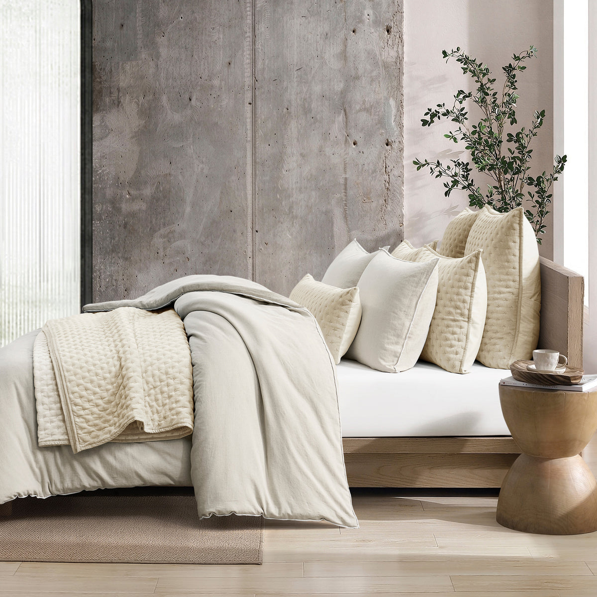 DKNY PURE Washed Linen Duvet Set