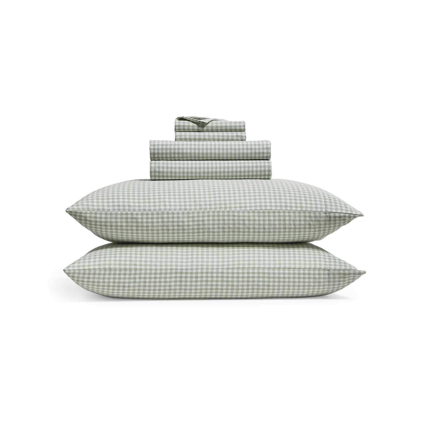 DKNY Heather-Hue Gingham 6-piece Sheet Set