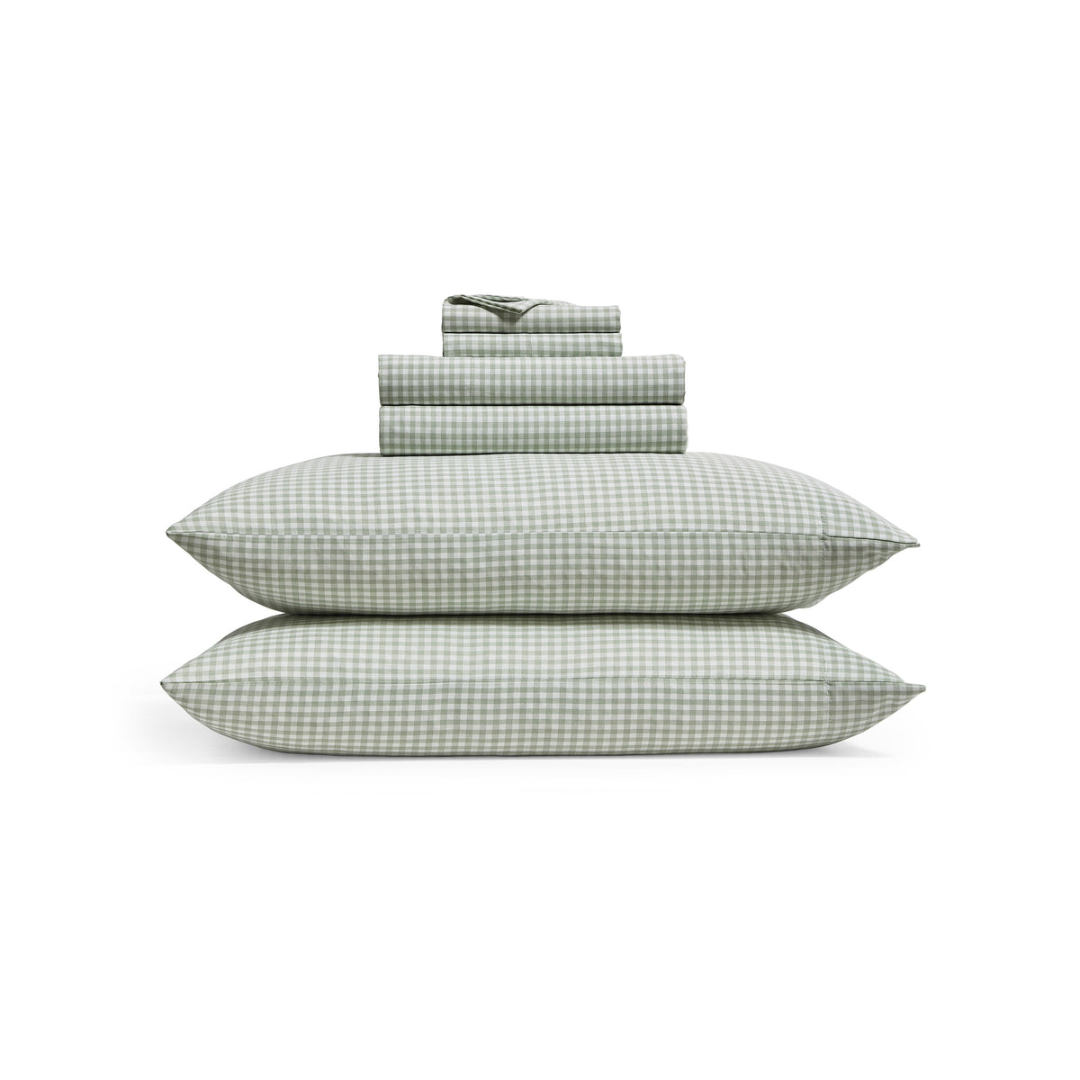 DKNY Heather-Hue Gingham 6-piece Sheet Set