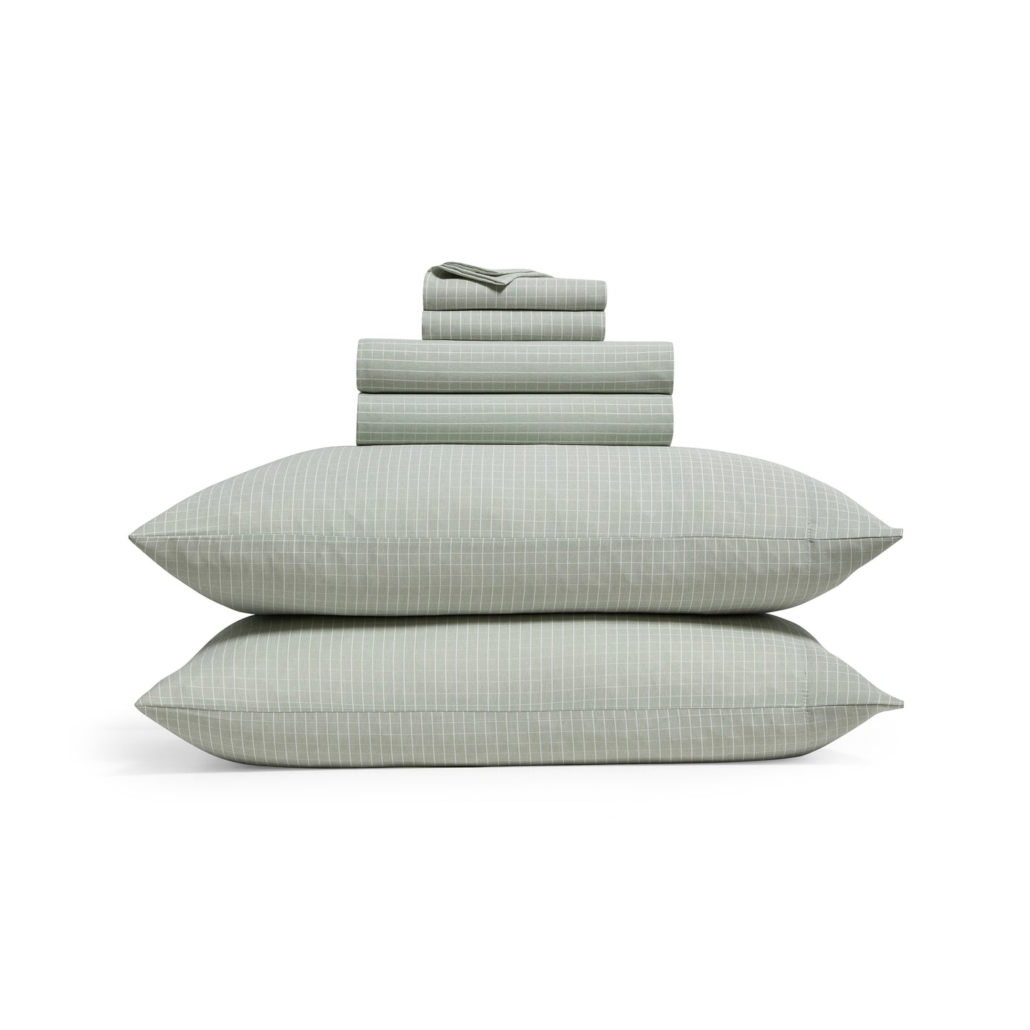 DKNY Heather-Hue Windowpane 6-Piece Sheet Set