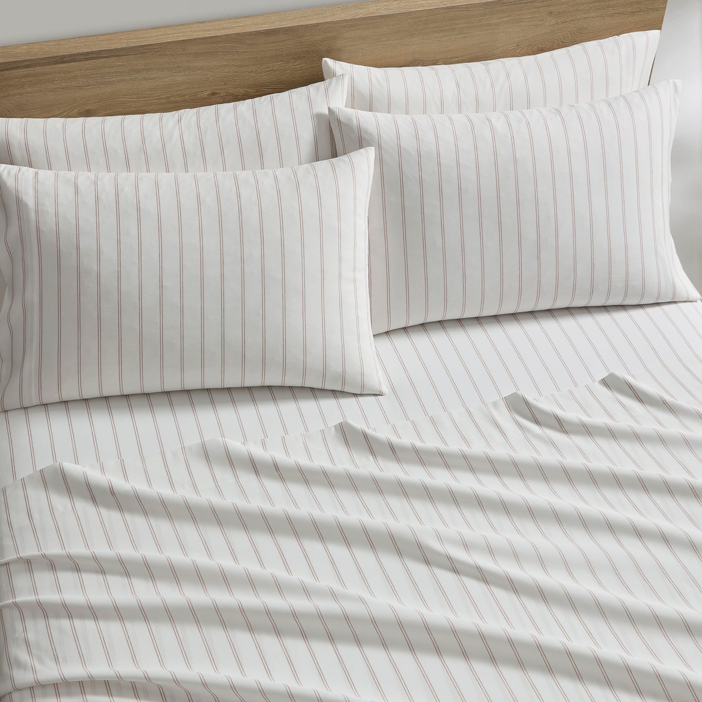 DKNY Heather-Hue Double Stripe 6-piece Sheet Set