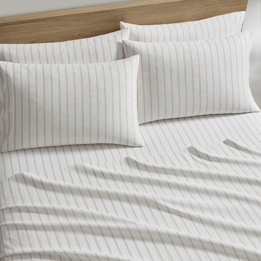 DKNY Heather-Hue Double Stripe 6-piece Sheet Set